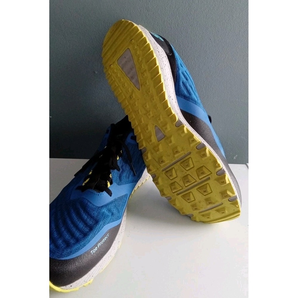 New Balance All Terrain Running Shoes Trail Runners Toe Protect Blue View 6